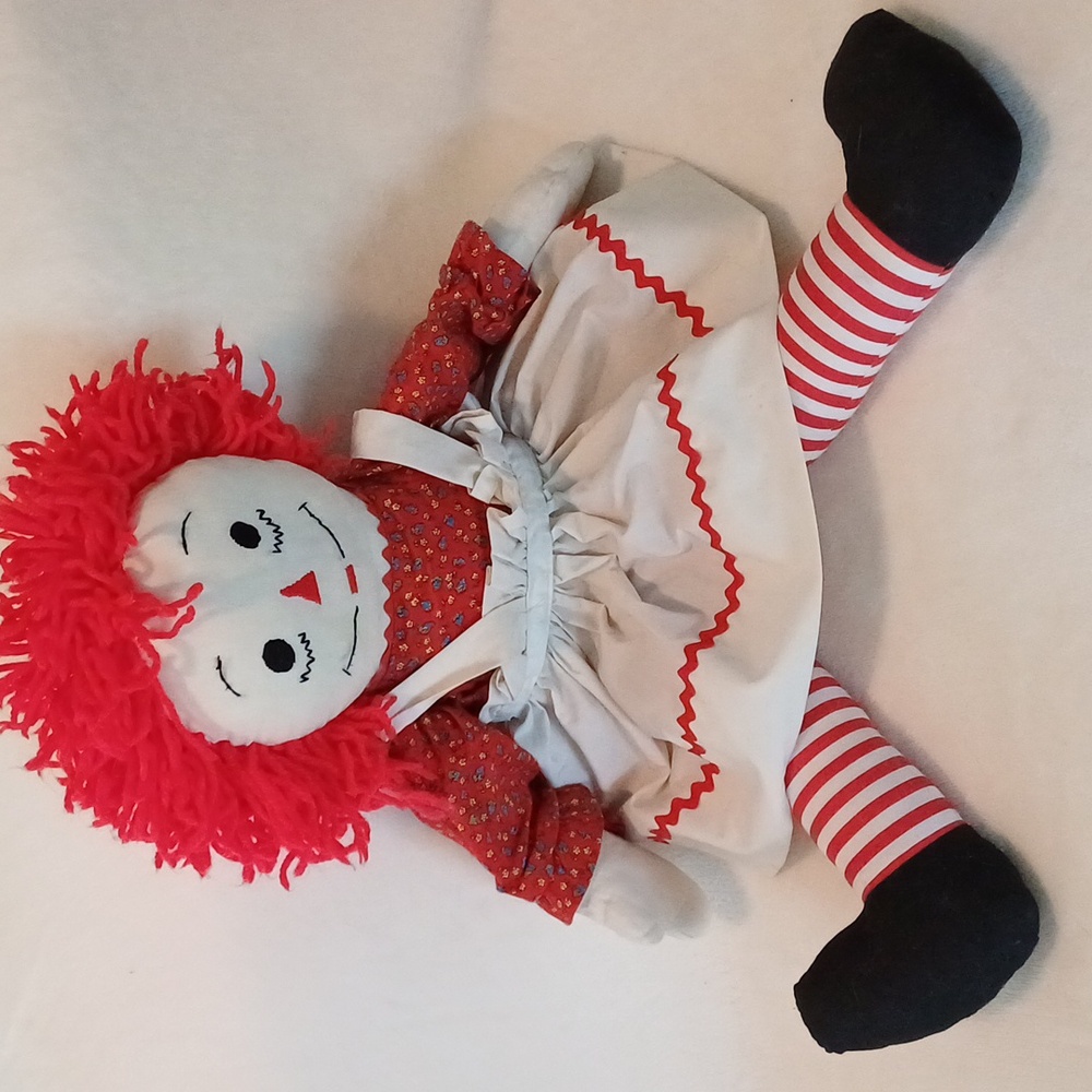 Raggedy Ann Vintage Handmade doll Cottagecore